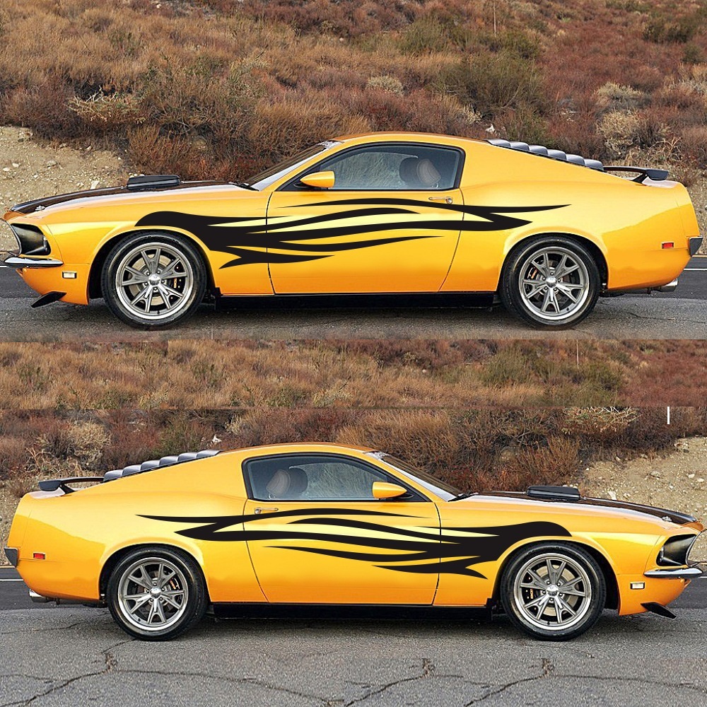 Decal Dán Xe , Tem Dán Trang Trí Xe Hơi Hình Ngọn Lửa Độc Lạ