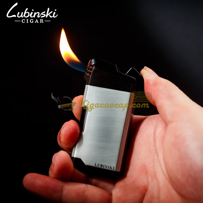 new design metal electronic tobacco pipe Gas lighter with pipe tool LUBINSKI FINE