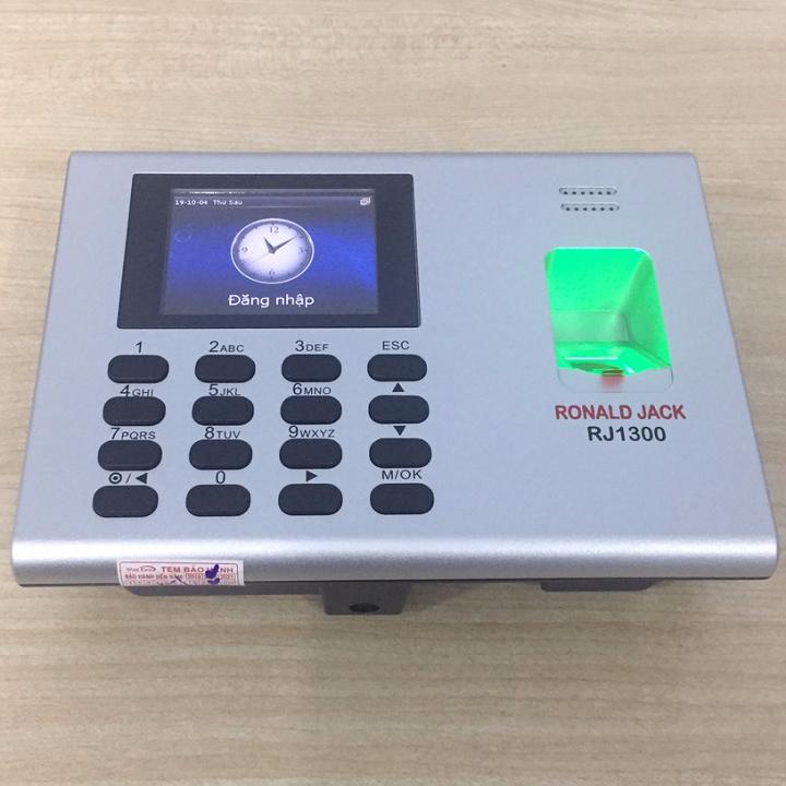 Máy chấm công vân tay & thẻ từ Ronald Jack RJ1300