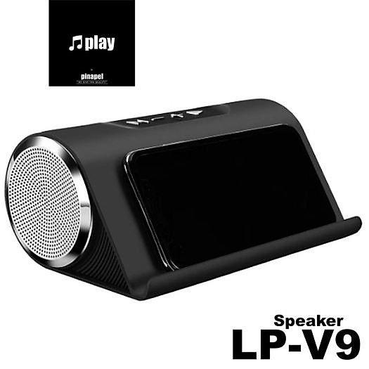 Loa bluetooth kiêm giá đỡ điện thoại sạc pin khe cắm usb thẻ nhớ LP V9
