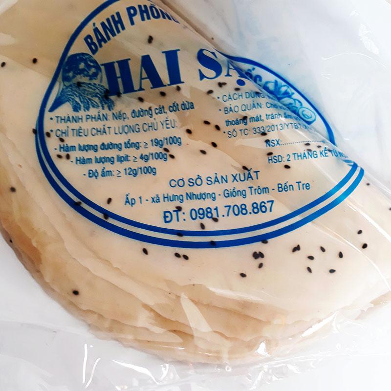 Bánh tráng dừa  Mỹ Lồng đặc sản Bến Tre