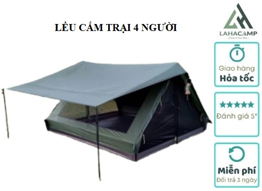 LỀU VINTAGE HOME 4 – 5P (LỀU CẮM TRẠI 4 NGƯỜI)