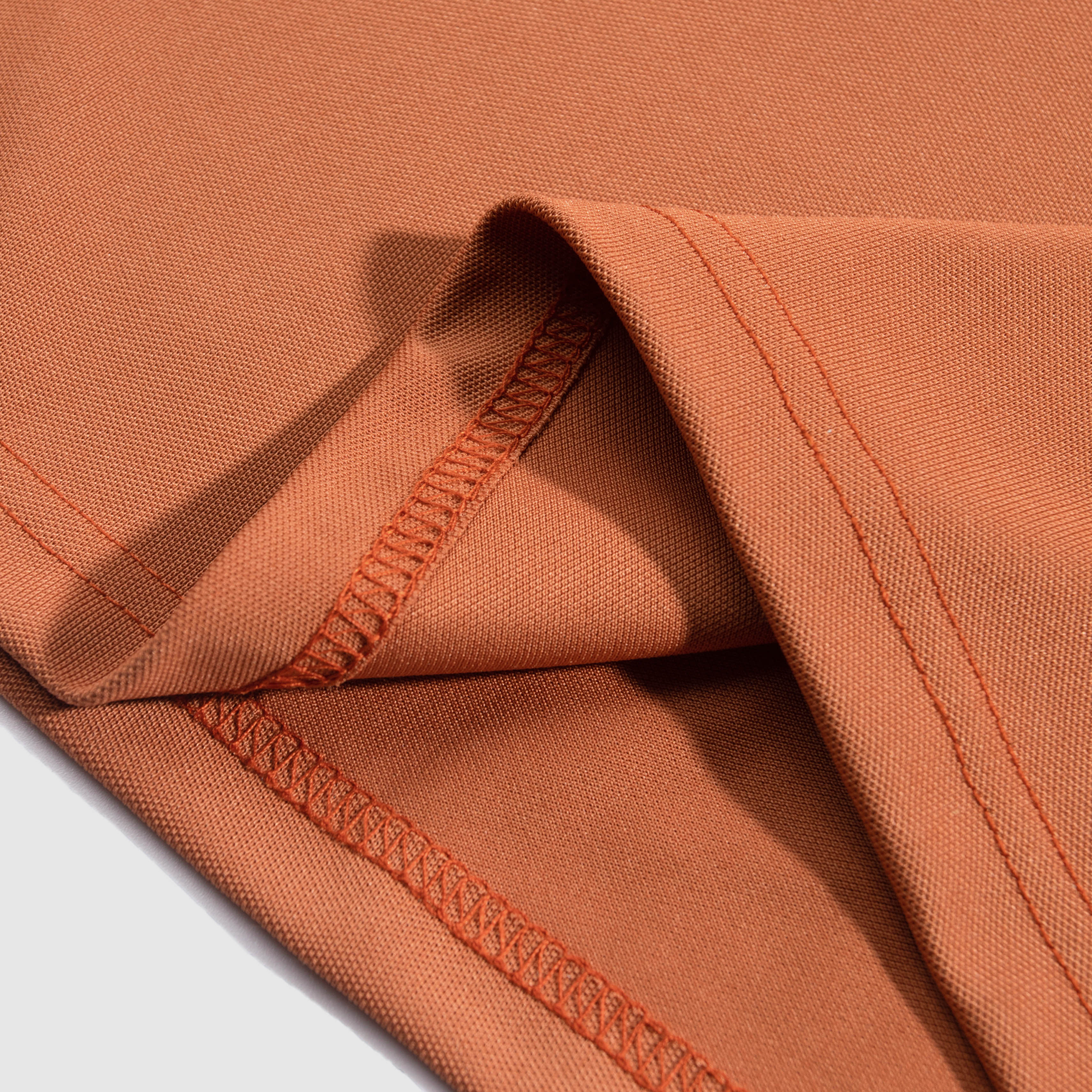 Áo Polo Nam N.GG.A Chất Cotton - Cam Đất