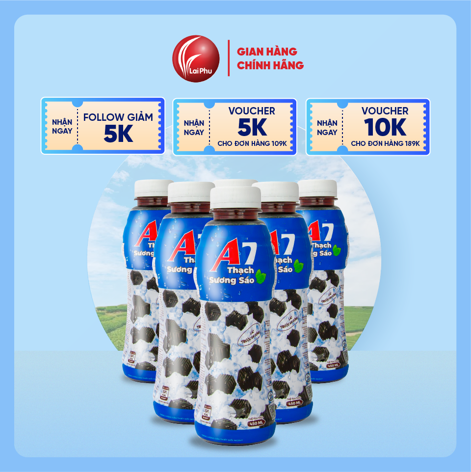 Nước Sương Sáo A7 Chai 450ml - Lốc 6 Chai