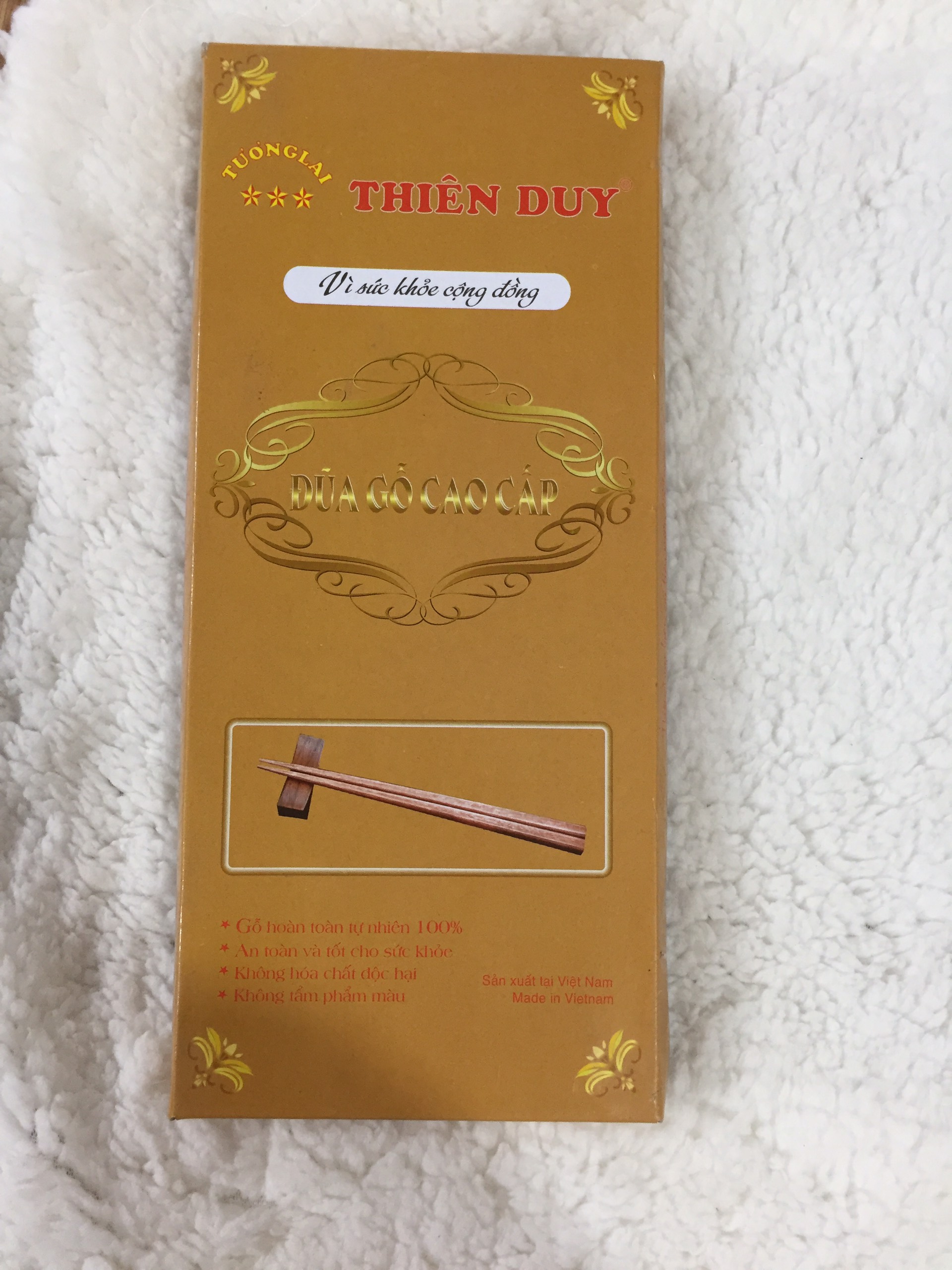 Đũa gỗ khảm cao cấp Thiên Duy