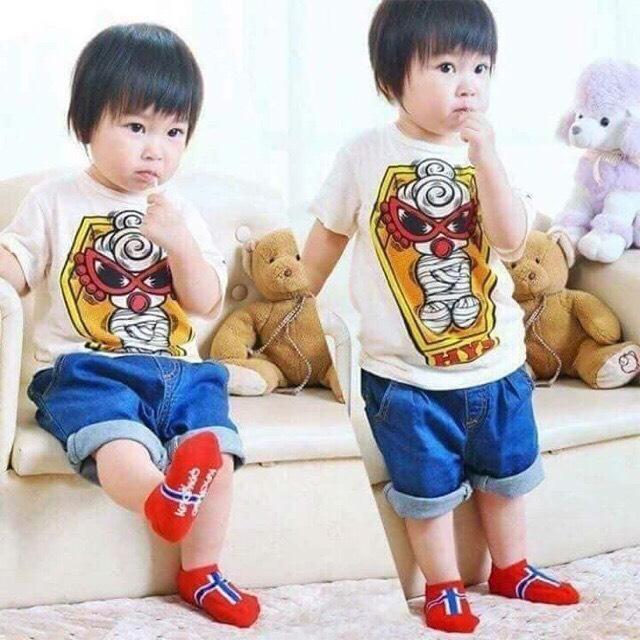 Bộ 6 đôi tất cờ cho bé 0-3 tuổi