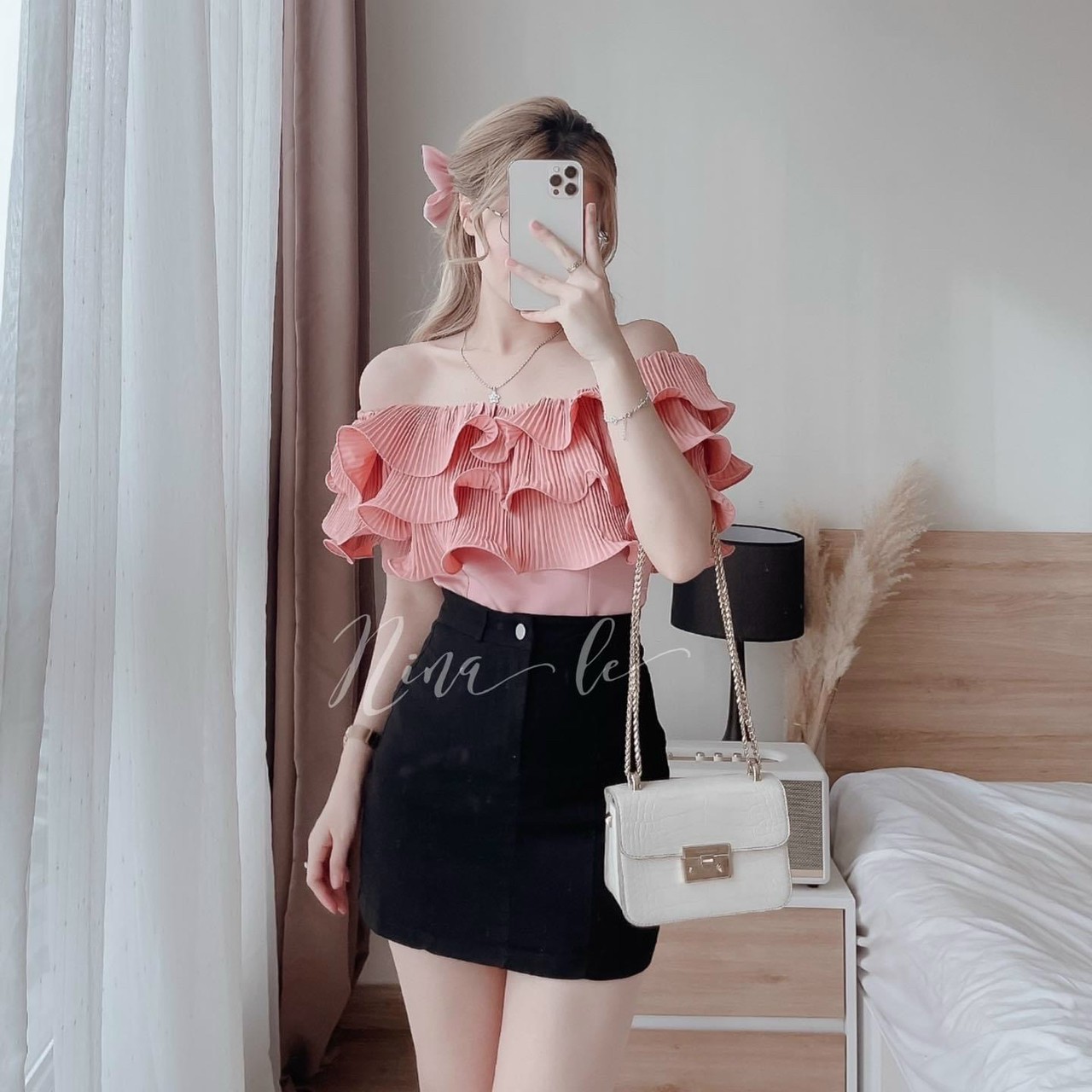 Sét Áo Dập Ly + Chân Váy