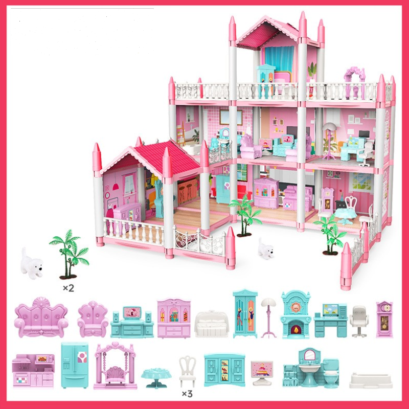 Qucks 4 claws big size dolls house model for babies play Barbie toy plastic safe material for babies hygiene standard