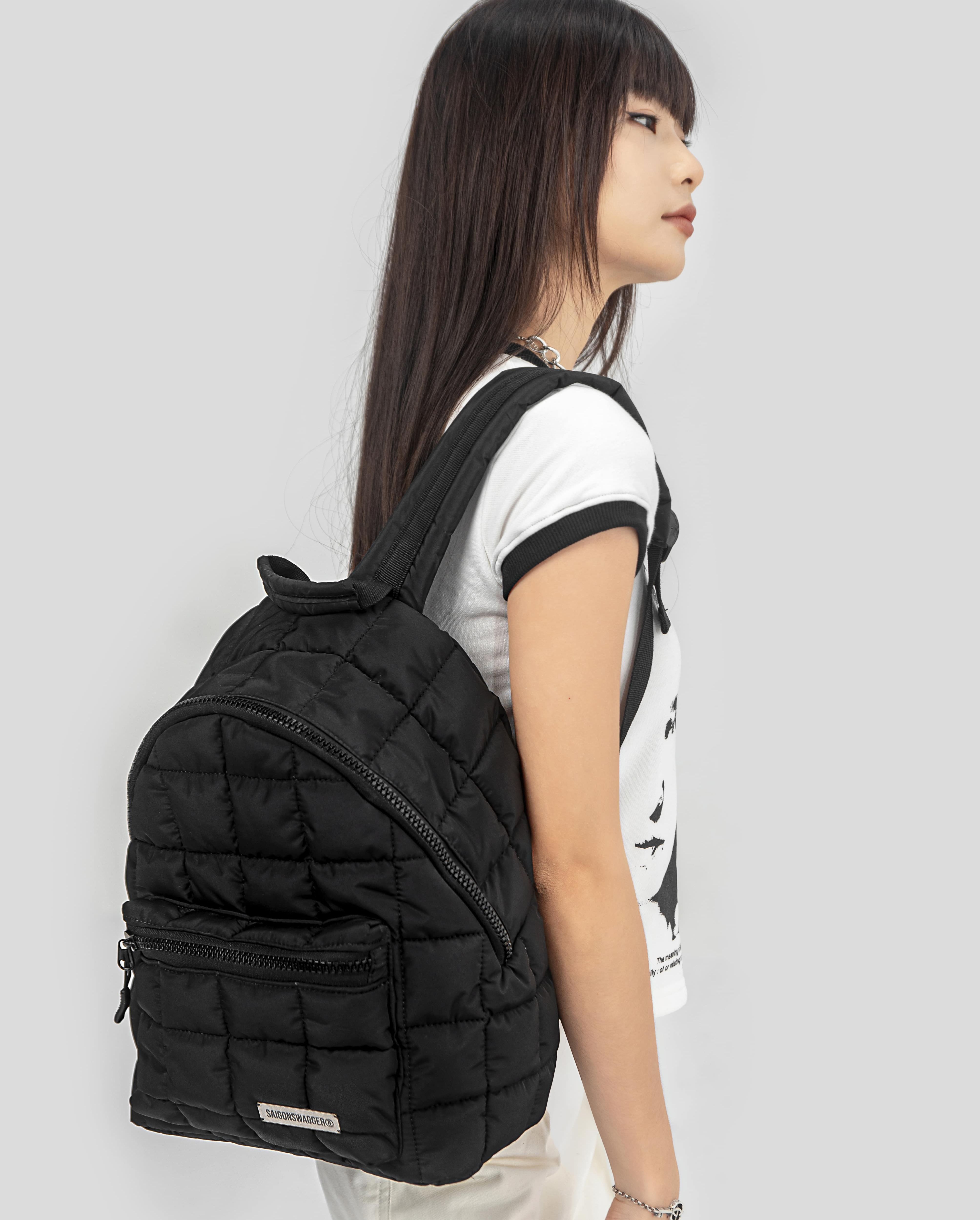 Balo Mini Chần Bông SAIGON SWAGGER® NOIR PUFFER BACKPACK