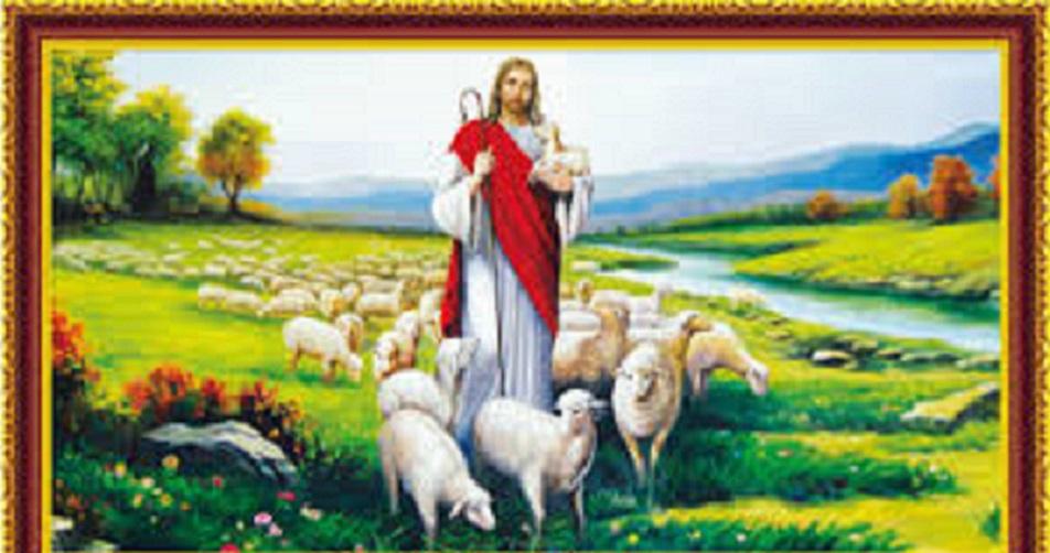 [HCM]Tranh đính đá chúa chăn chiêng - LV339