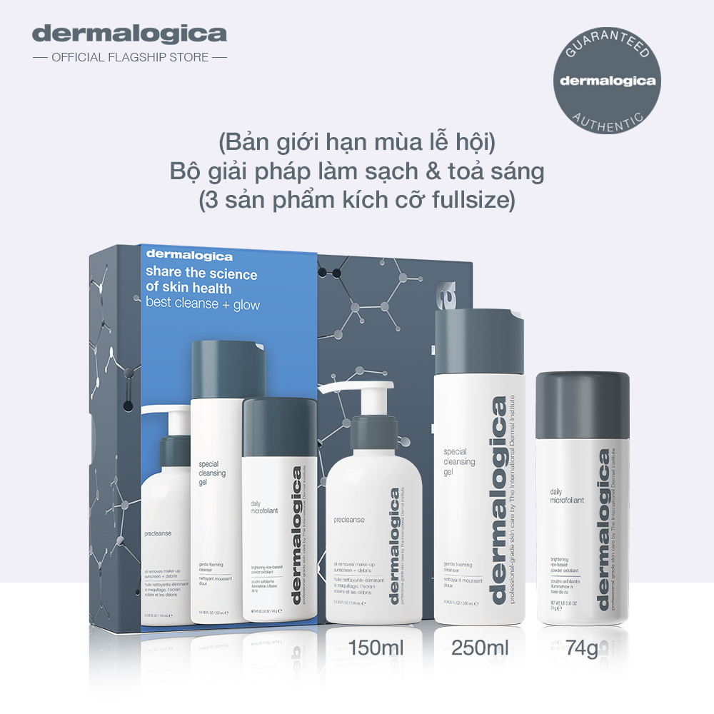 (Bản giới hạn mùa lễ hội) Bộ giải pháp làm sạch & toả sáng (3 sản phẩm kích cỡ fullsize)