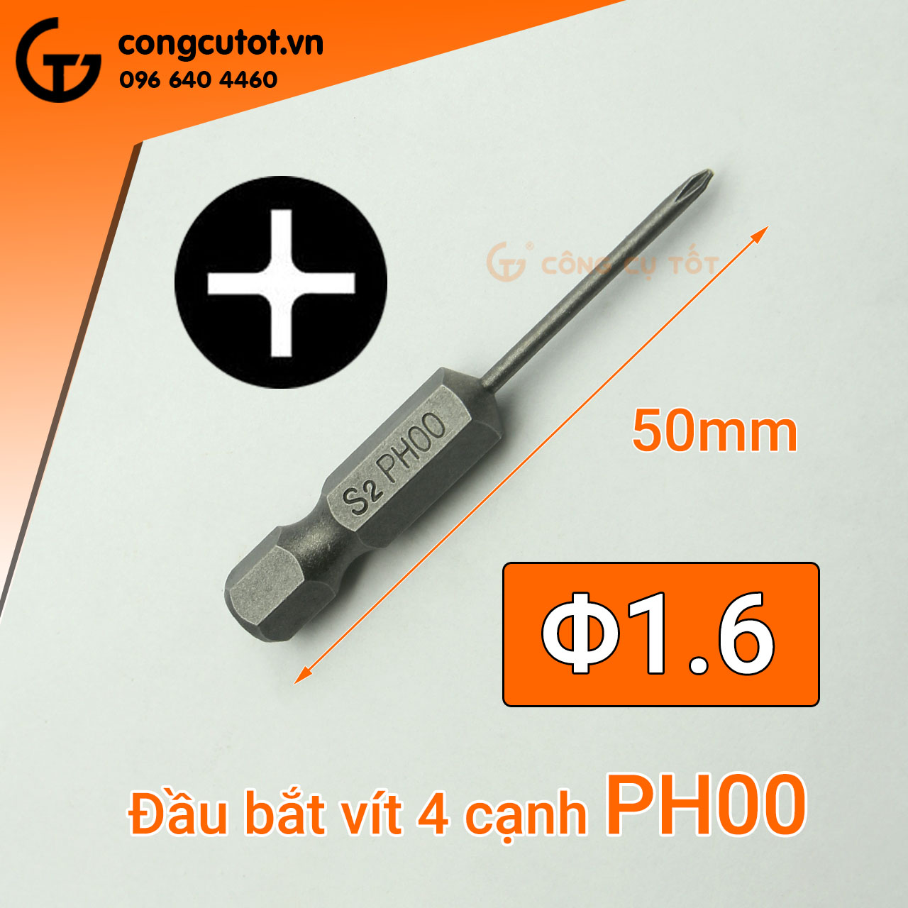 Đầu bắt vít 4 cạnh PH0