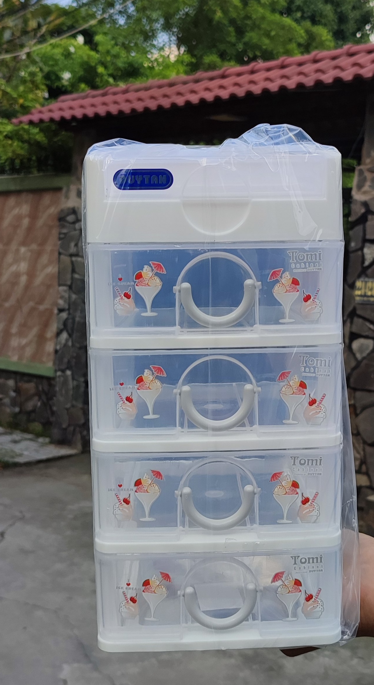 Tủ nhựa duy tân TOMI Mini 5 ngăn -HỒNG & Nhiều Màu Xinh