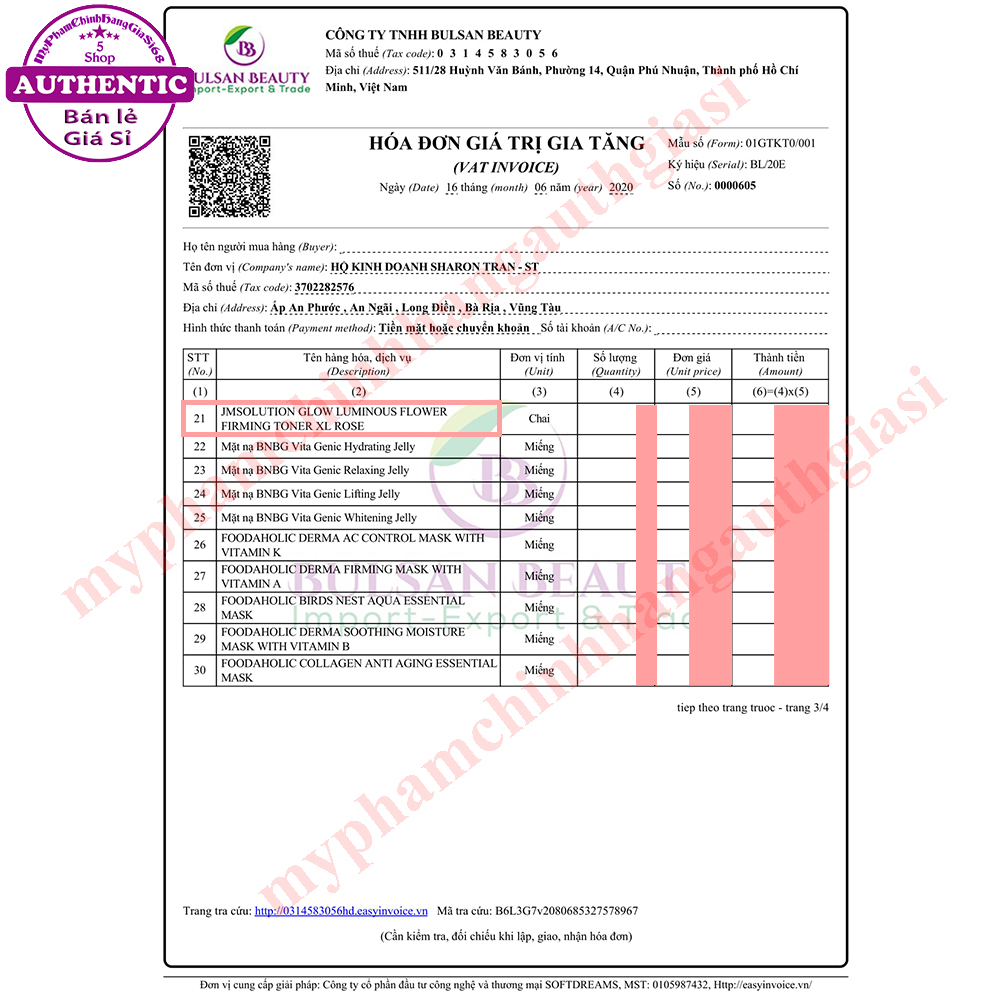 Nước Hoa Hồng Cân Bằng Da JM Solution Hoa Hồng 600ml