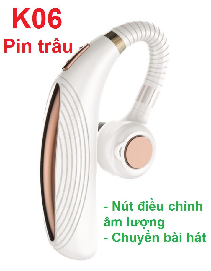 [HCM]Tai phone bluetooth K06 cao cấp - Siêu pin 300mAh (Hàng nhập)