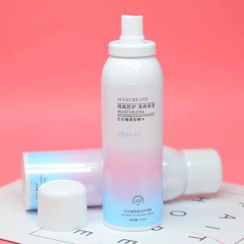 Xịt chống nắng phun sương cao cấp Maycreate(150ml) Nội Địa Trung, Chống Nắng Trắng Da, Dưỡng Ẩm SPF 35++- Hàng chính hãng