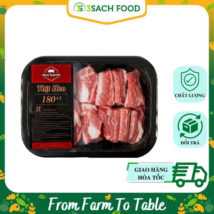 Sườn Non Heo Meat Master 400g Khay