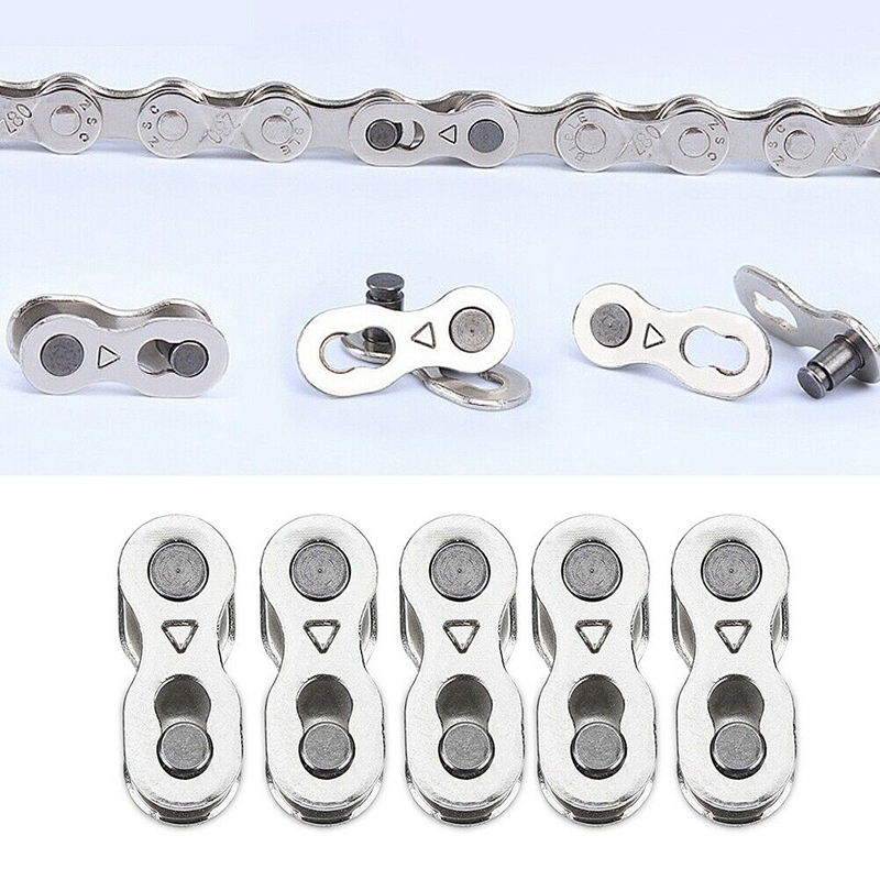 IPTY 2Pcs Portable Bicycle Chain Master Link Joint Connector 6/8/10 Speed Quick Clip