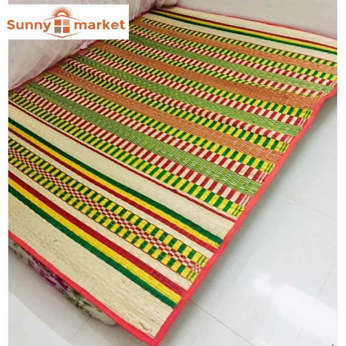 Chiếu cói cao cấp hàng VNXK cỡ 1m4 x 2m hiệu Thanh Bình loại dày nằm mát, chiếu lát giường ngủ