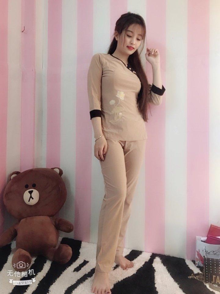 [HCM]Đồ lam di chùa mẫu thun nơ