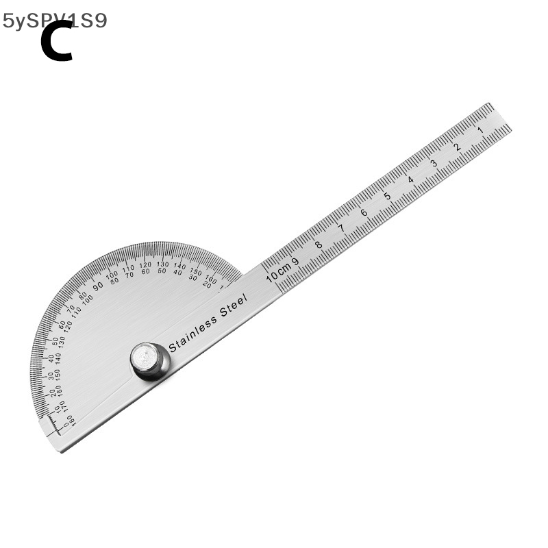 5ySPV1S9 Thước đo góc 180 độ thước đo góc kim loại thước đo góc Dụng cụ chế biến gỗ
