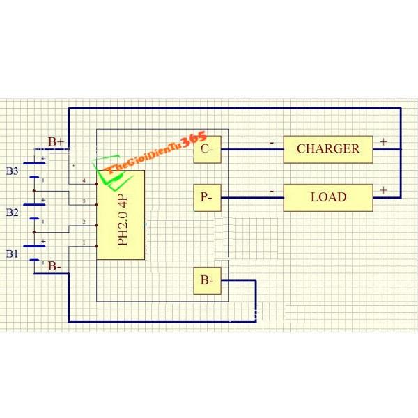 MẠCH SẠC VÀ BẢO VỆ PIN 12V 3S 100A