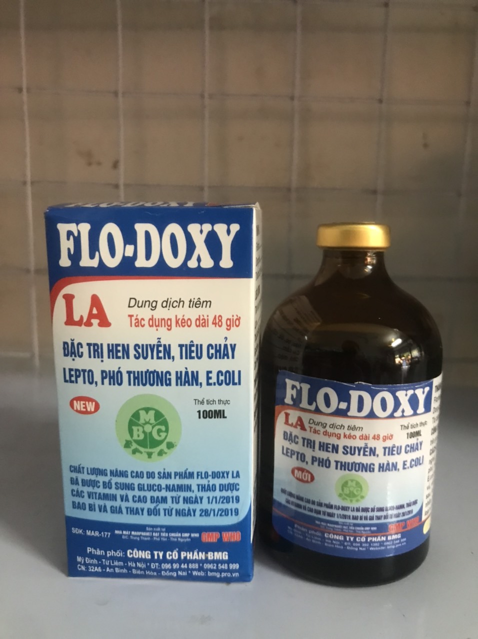 Flodoxy, Flo-doxy hen suyễn, tiêu chảy, phó thương hàn chó, mèo, lợn, gia súc, gia cầm