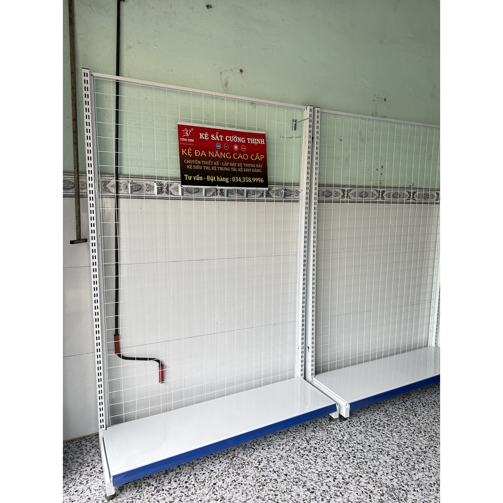 Kệ Lưới, Móc treo đồ ( Cao 1m8 X Dài 1m2) Tặng mèm 15 Móc 15cm