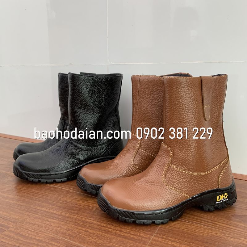 Ủng bảo hộ lao động DH-group chất liệu da - đủ size
