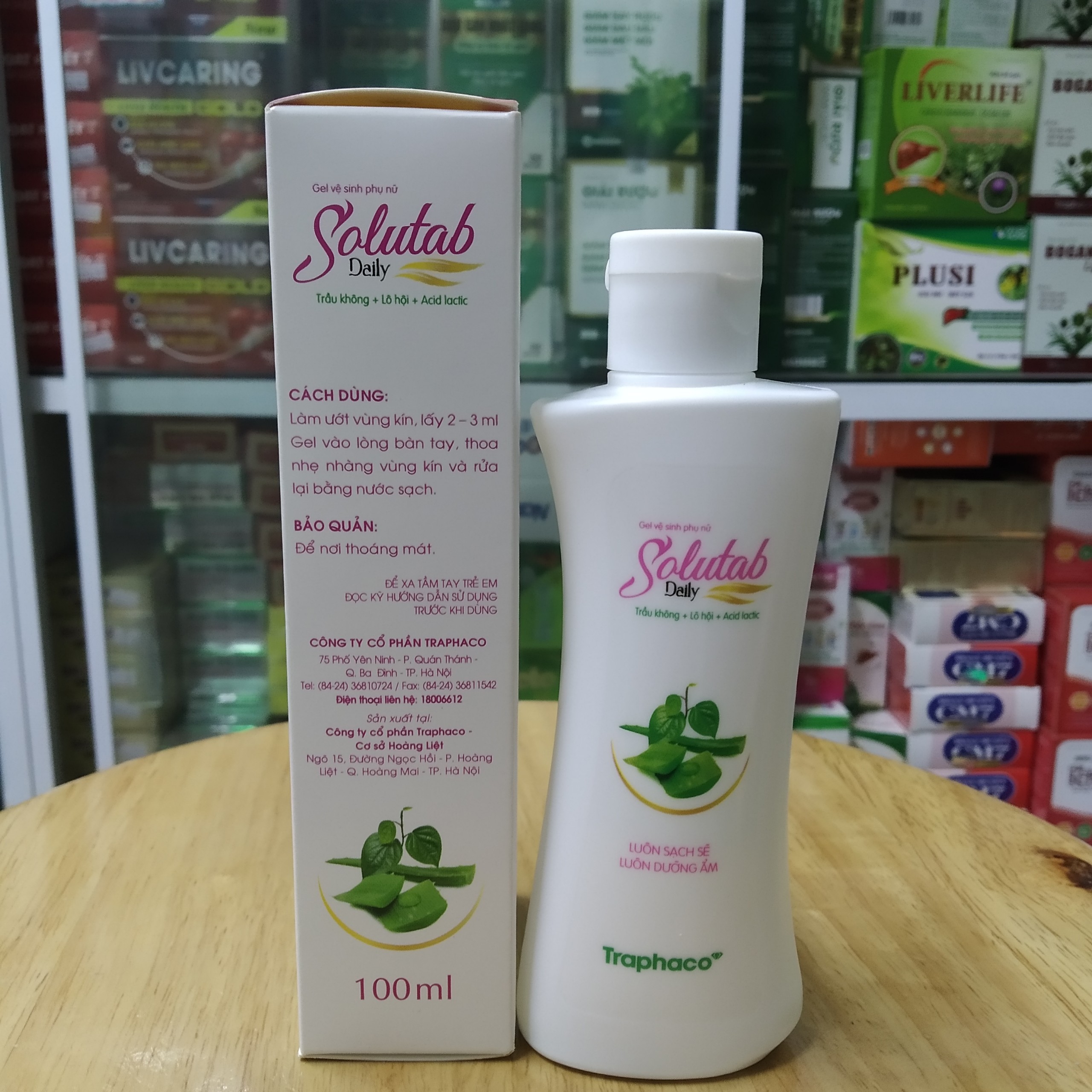 Gel vệ sinh phụ nữ Solutab Daily chai 100ml