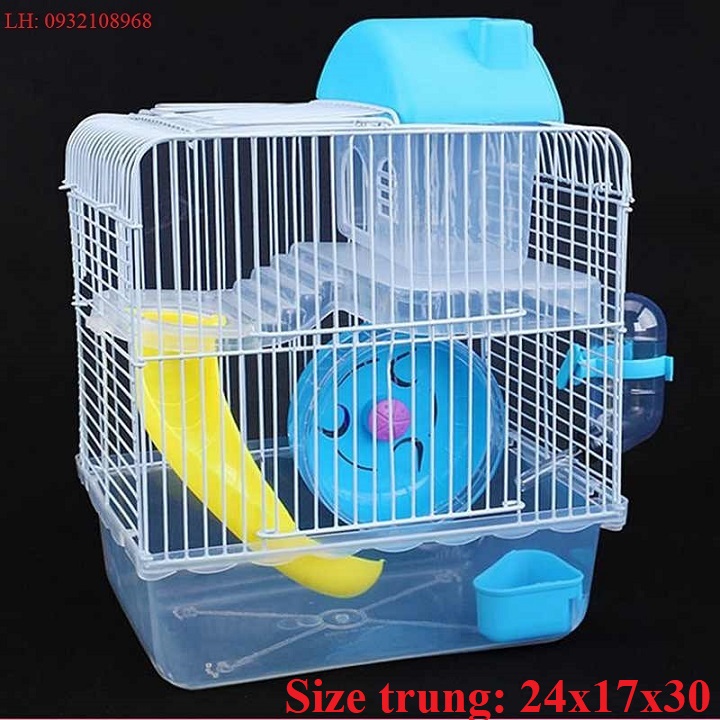 Lồng chuột hamster đầy đủ phụ kiện [ MUA LỒNG TẶNG THỨC ĂN ] [ Sản phẩm và phụ kiện như hình ]