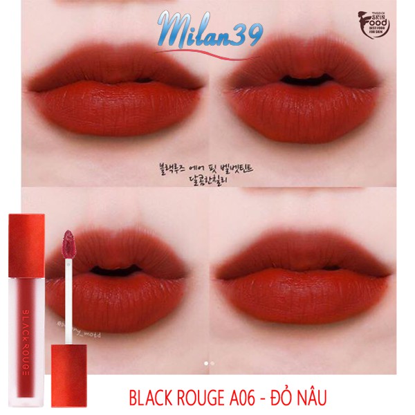 Son Blackrouge A06 - đỏ nâu gạch