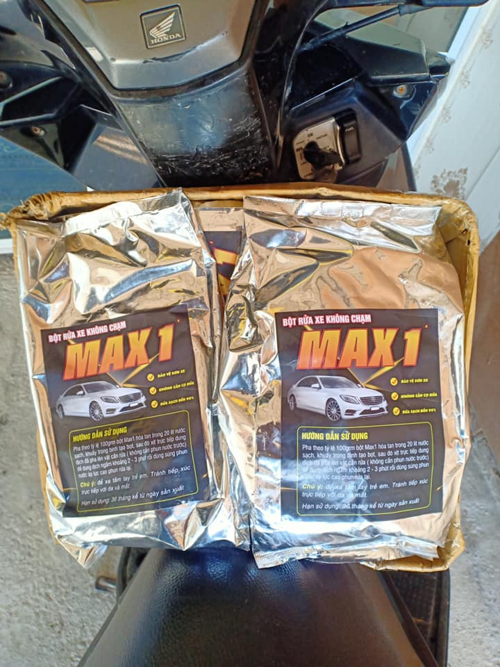 Combo 2 gói bột rửa xe bọt tuyết không chạm MAX1