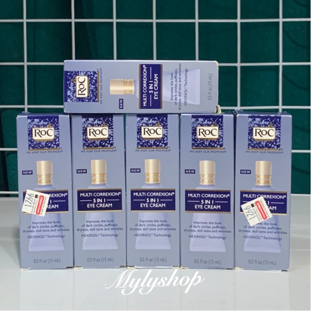 [HCM]Kem dưỡng mắt Roc Multi Correxion 5 in 1 Eye Cream 15ml