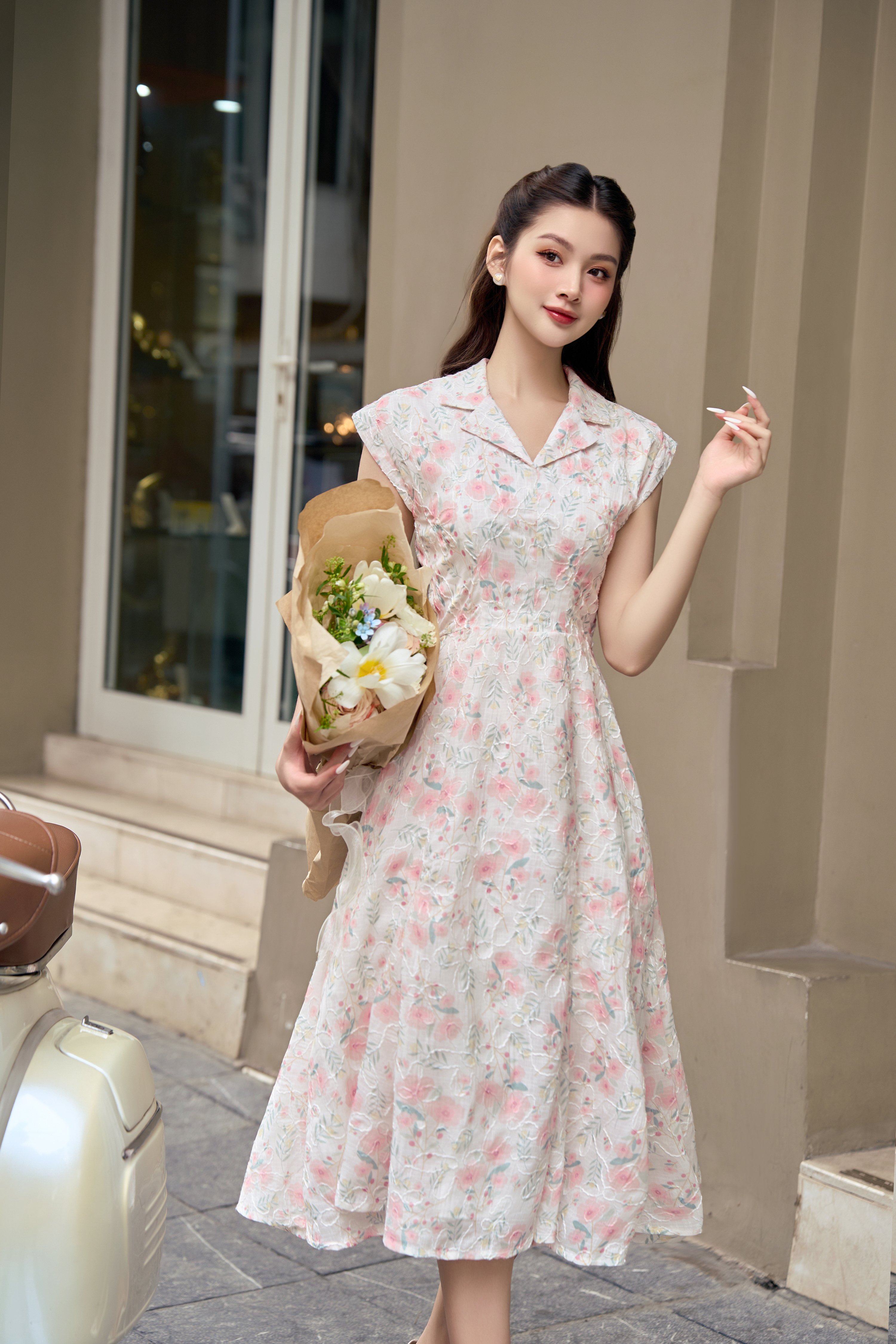 Voucher siêu sale 15% OLV - Đầm Myla Fleur Dress
