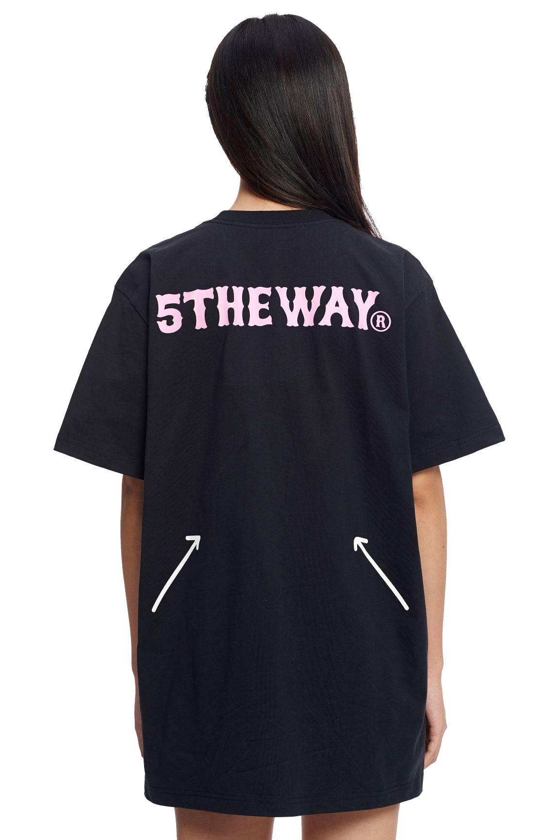 5THEWAY® /painting/ SQUARE TEE™ in BLACK aka Áo Thun ĐEN