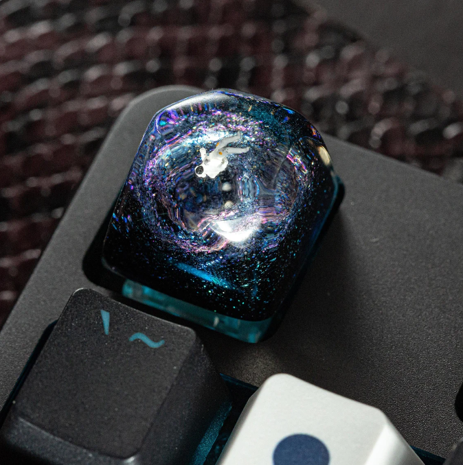 Keycap no face in Studio Ghibli, button keyboard anime no face, keycap for mechanical keyboard