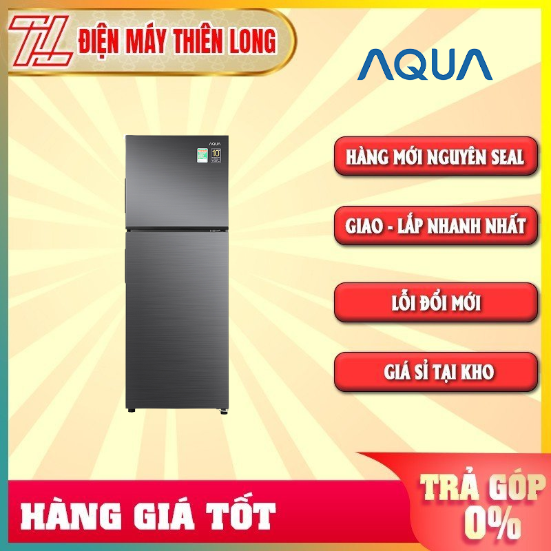 Tủ lạnh Aqua Inverter 212 lít AQR-T239FA HB Mẫu 2021 - Công nghệ kháng khuẩn, khử mùi:Nano Fresh Ag+  Làm lạnh đa chiều giúp thực phẩm tươi ngon - TRẢ GÓP 0% - GIAO TOÀN QUỐC - NGOÀI HCM TÍNH PHÍ