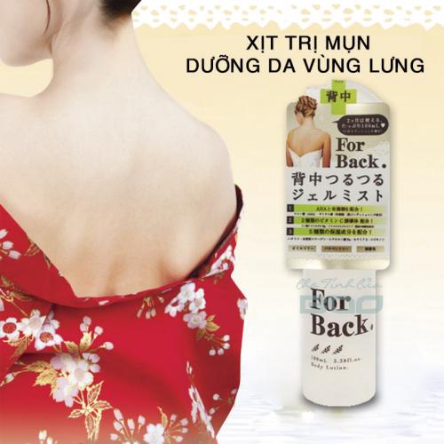 Gel làm sạch mụn lưng For Back dạng xịt 100ml Hàng Nhật