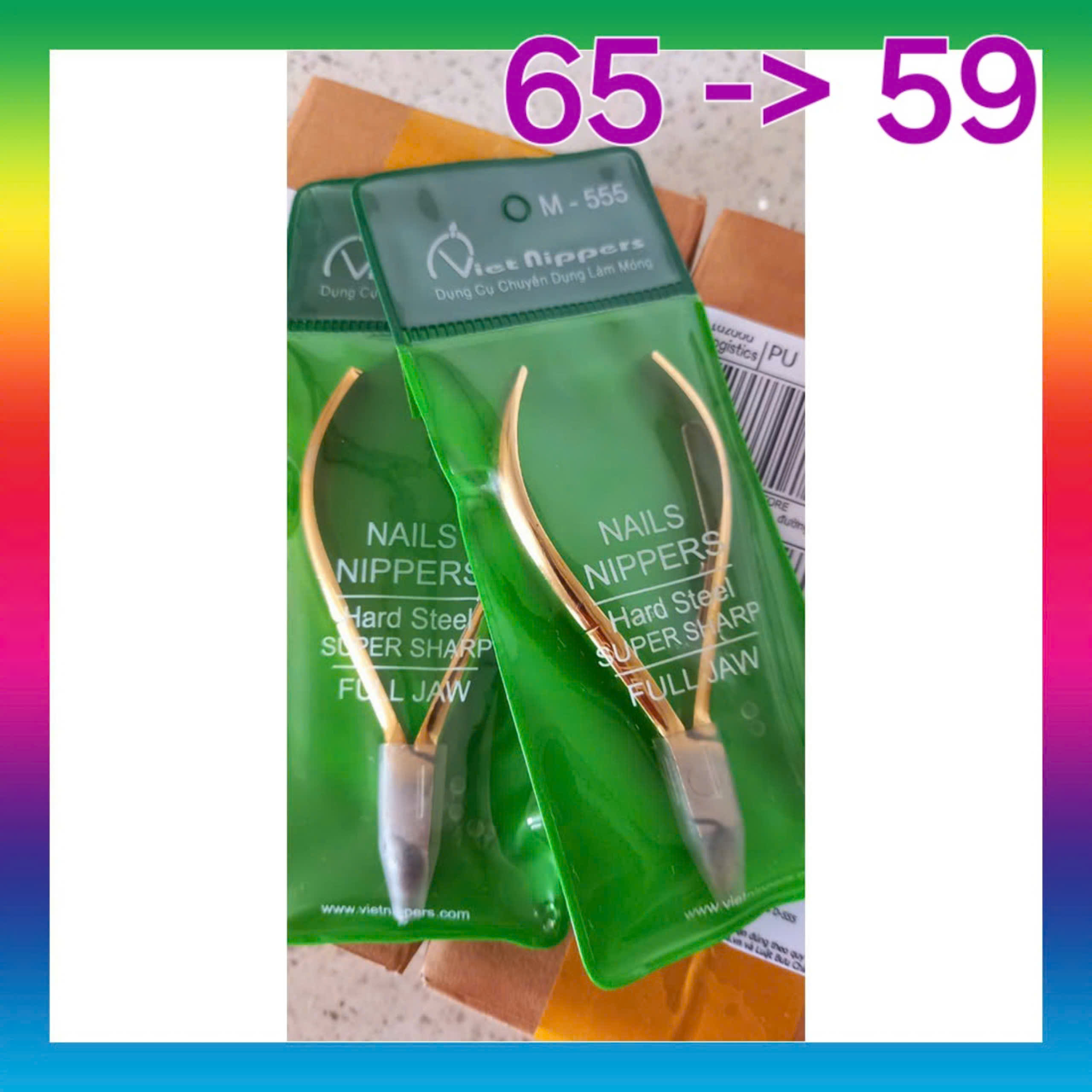 [ SIÊU SALE ] - COMBO 10 KÌM CẮT MÓNG THÉP CHUYÊN DỤNG VÀNG M-555