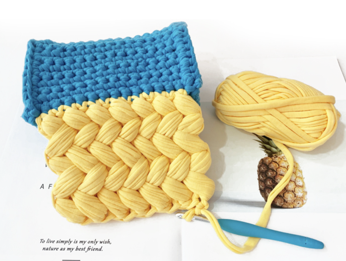 Sợi Vải - Tshirt Yarn - Cuộn 100Gr - Hoa Tay Handmade