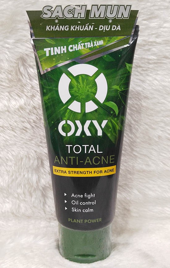 Sữa rửa mặt tinh chất trà xanh kháng khuẩn - dịu da OXY 100g - 8935006537330