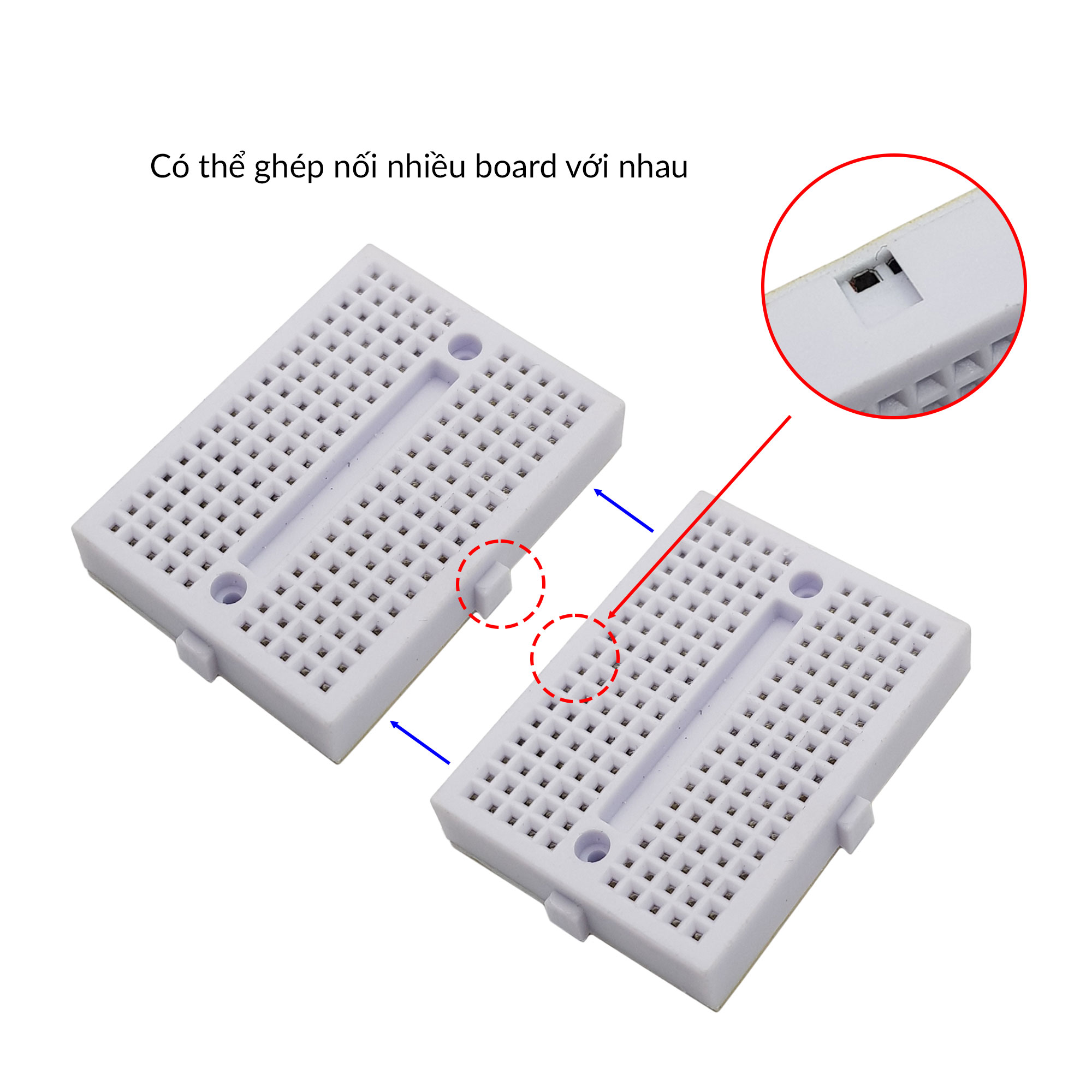 2 Test board cắm mini, Breadboard Mini SYB-170 (màu sắc ngẫu nhiên)