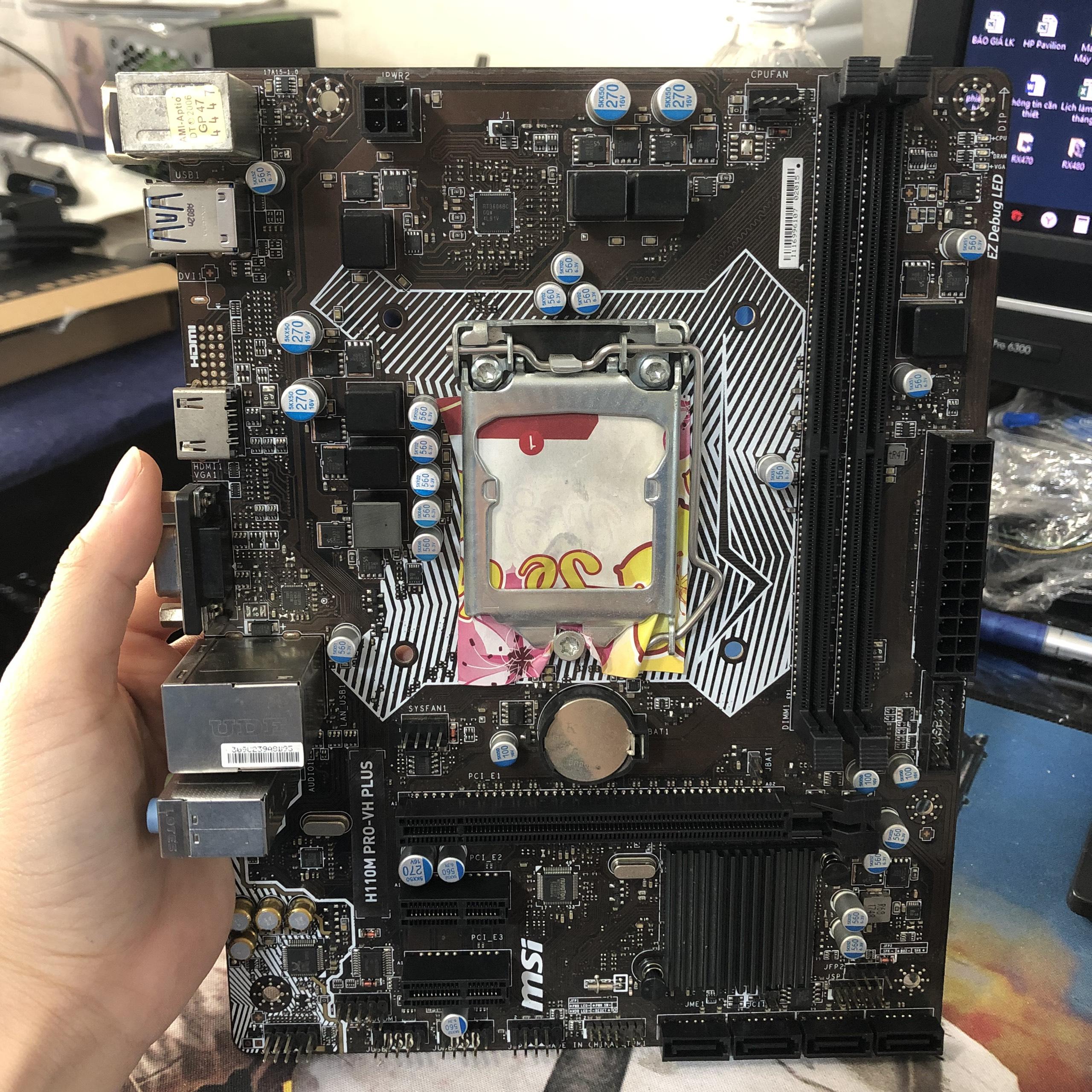 Mainboard Msi H110M Pro VD, main máy tính msi h110 main socket 1151 V1