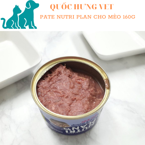 Pate cho mèo Nutri Plan lon 160g