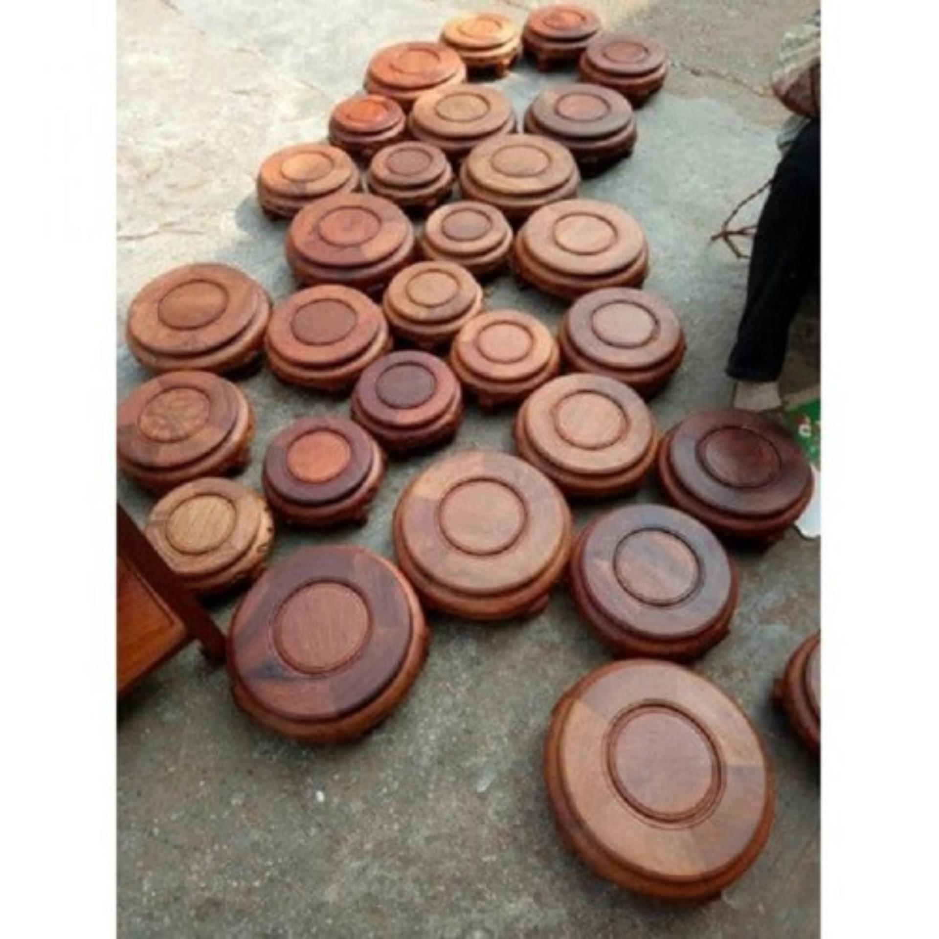 Chân đế để bát nhang gỗ hương