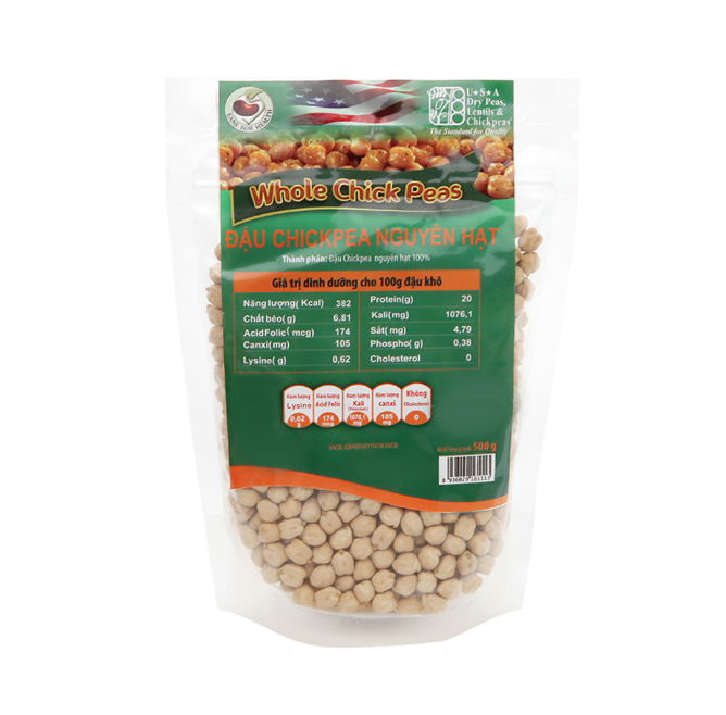 Đậu gà nguyên hạt 500g