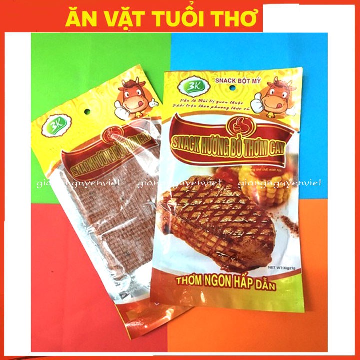 Combo 10 gói Snack hương bò thơm cay