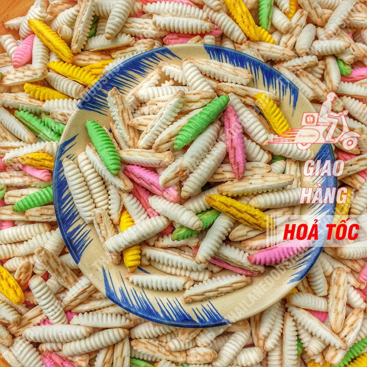 Bánh Đuông Dừa Mix Vị Lon 300Gr