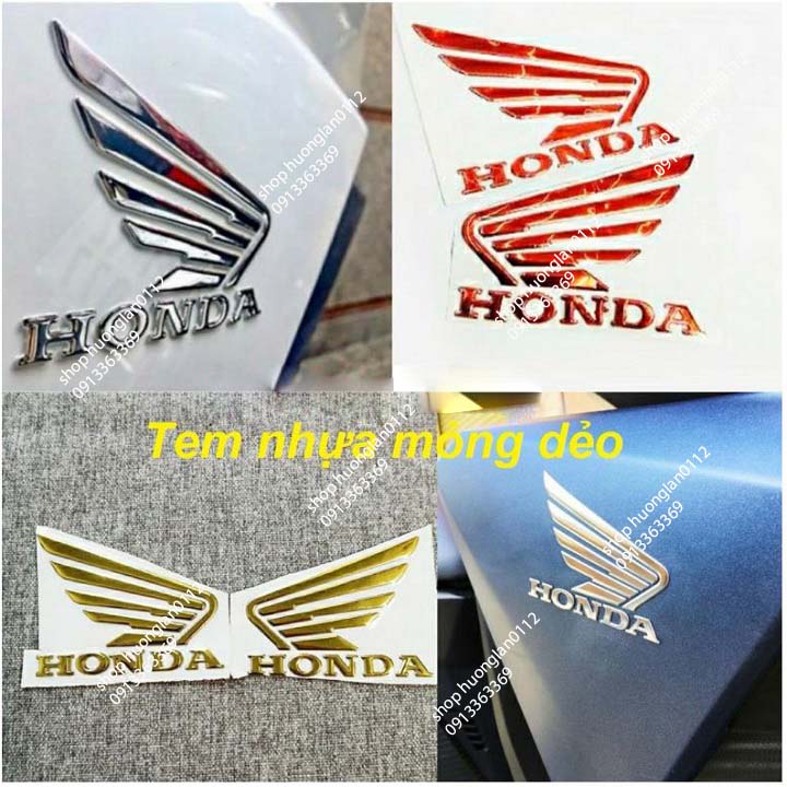 Tem xe máy Honda Cánh Chim giá 1 cặp 2 cánh
